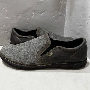 BORN Men’s Sawyer Natural LT Brown Canvas Slip On Shoe Size 13M US